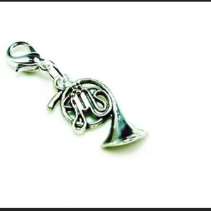 Clip On French horn charms musical instruments marching charms bracelet